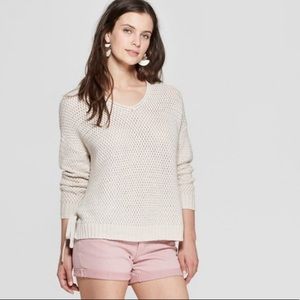 Universal Thread Vneck Tie Tunic Sweater